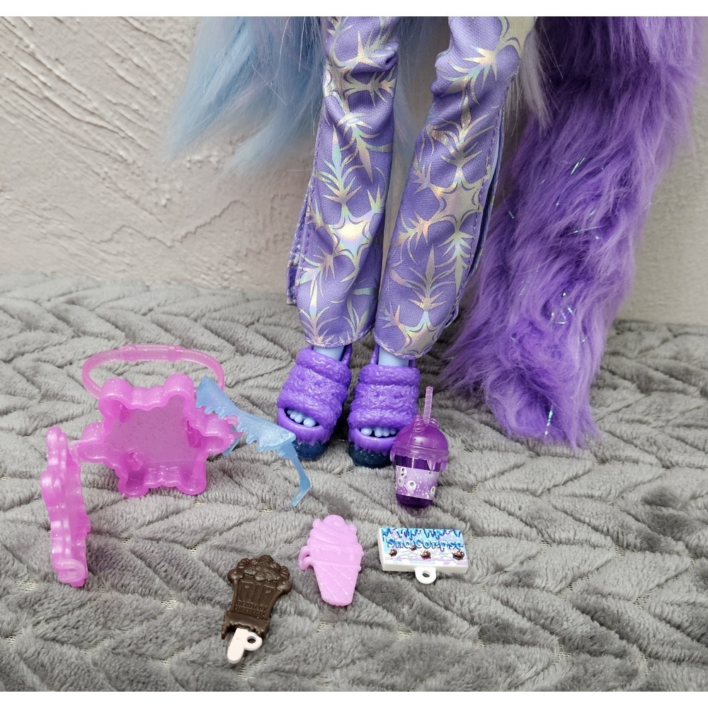 Monster High Abbey Bominable Doll With Accessories Blue Complexion Purple Eyes - Picture 6 of 11